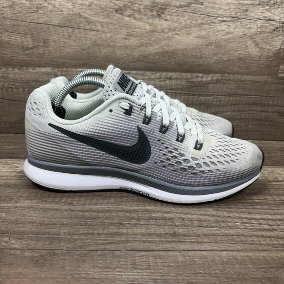 Nike Shoes - Nike Zoom Pegasus 34 Gray Womens US Size 7 EUR 38 880560-010 Running Shoes